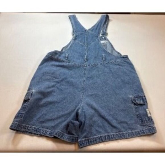 Vintage Winnie The Pooh Denim Overalls Shorts Size18W/20W Embroidered (FF154) - Picture 11 of 12